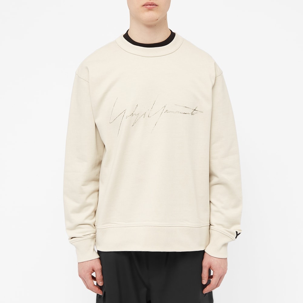 Y-3 Distressed Signature Crew Sweat - 4