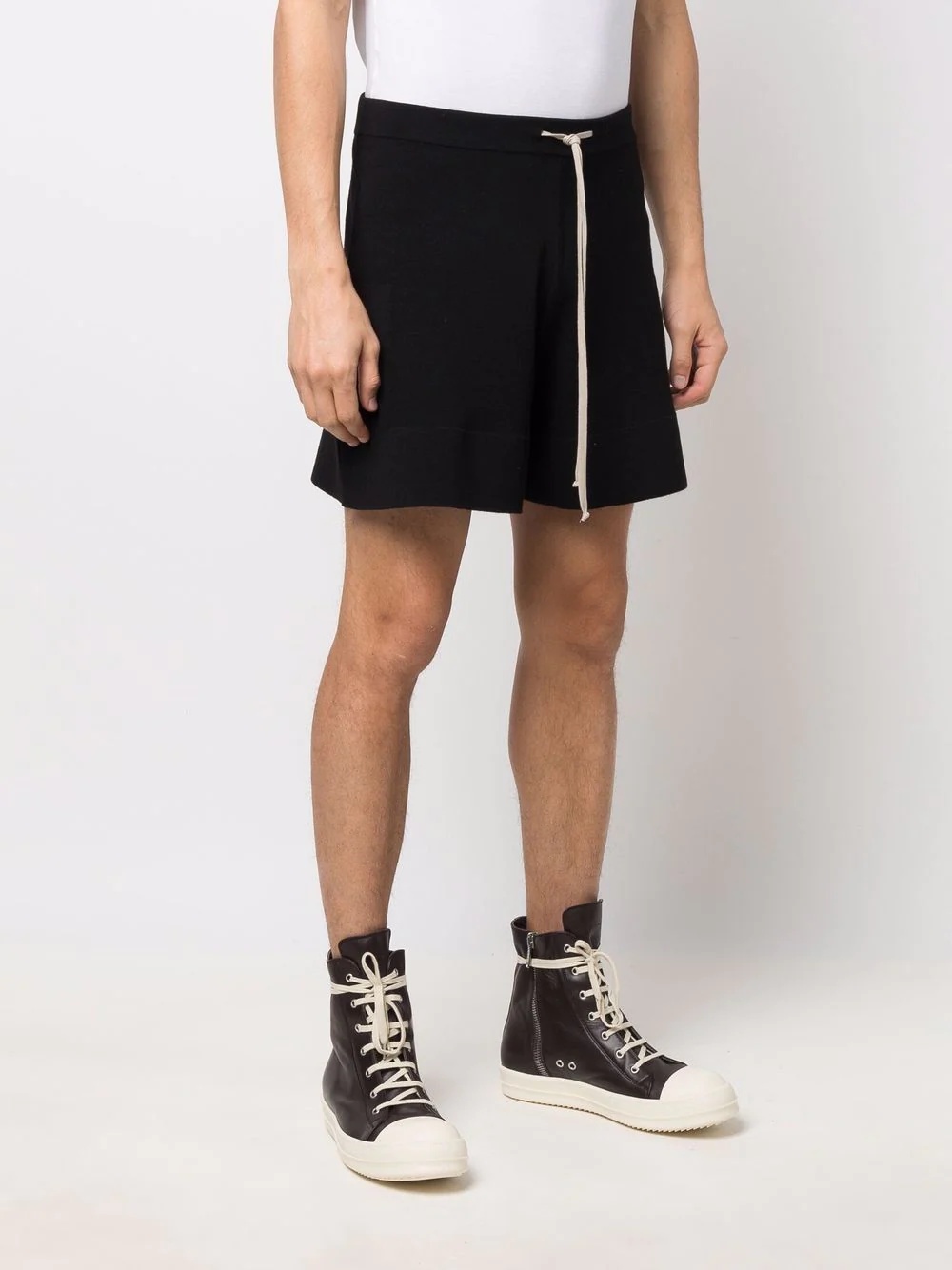 drawstring-waist track shorts - 3