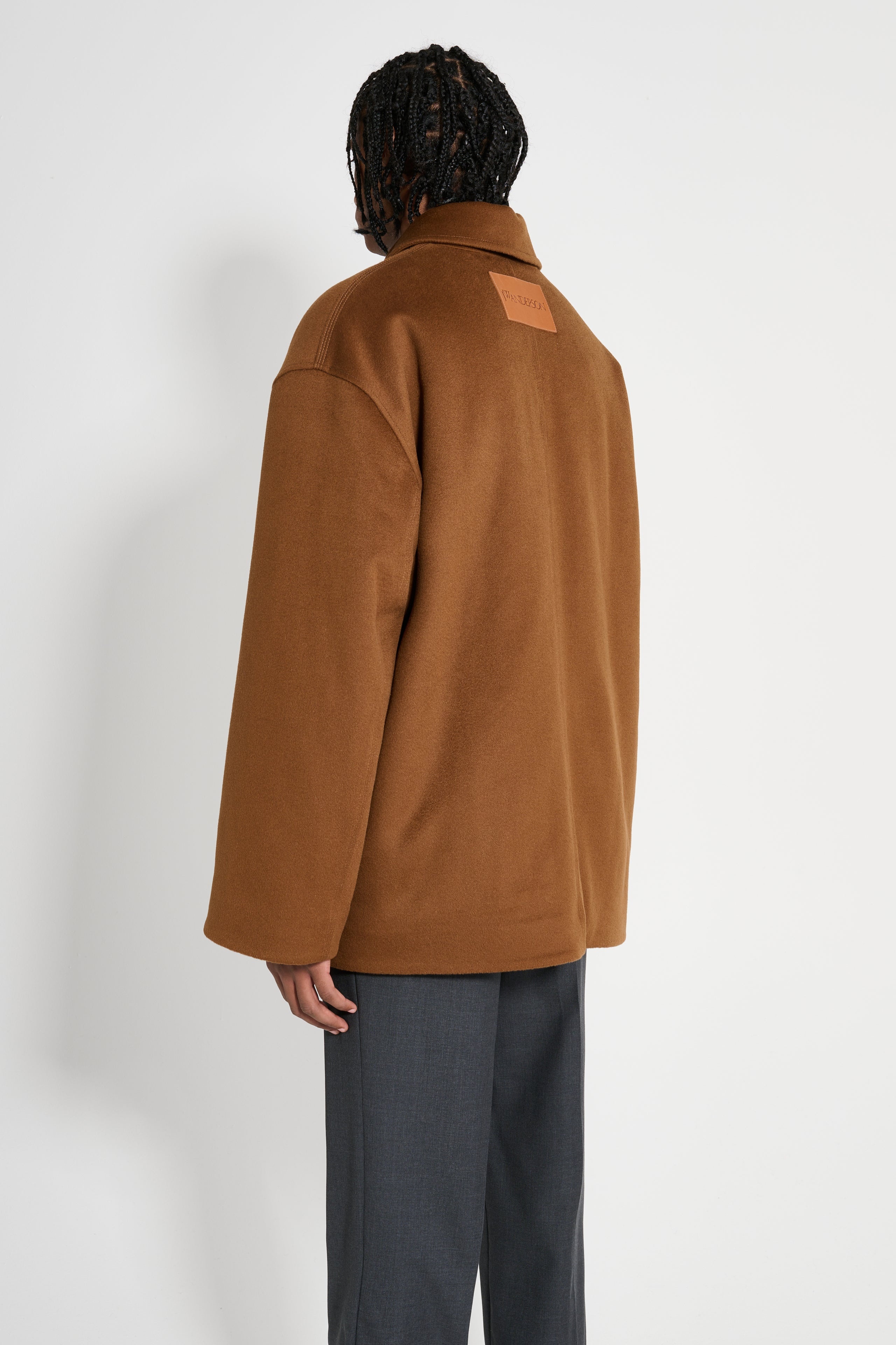 【PORTERNA】Larver short coat JW Anderson JW ANDERSON WIRE PULLER SHORT COAT TOBACCO