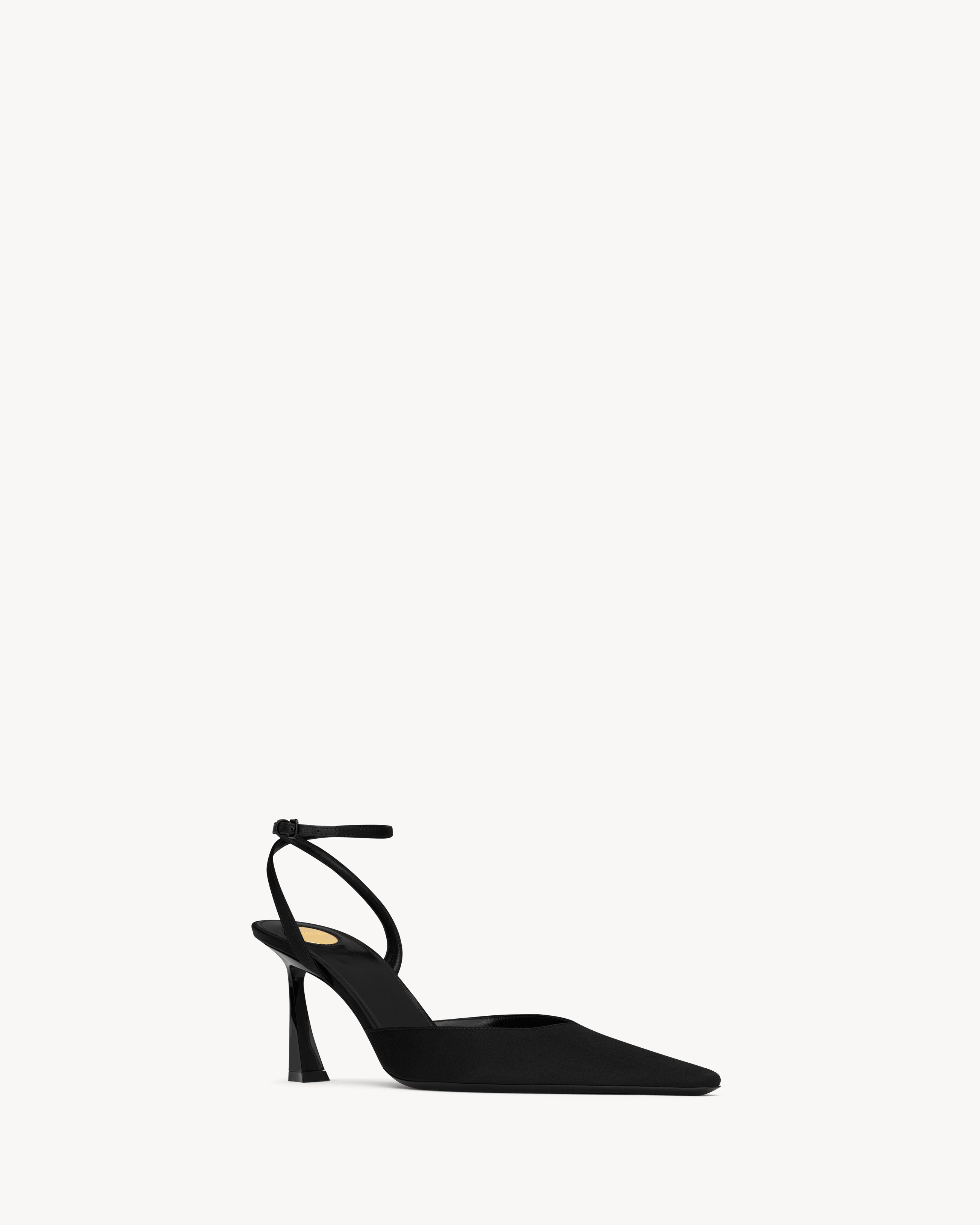 AIMÉE SLINGBACK PUMPS IN SATIN CREPE - 3