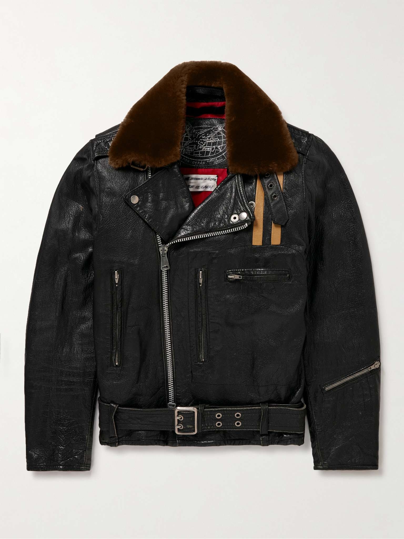 + 118 Second Läder Faux Fur-Trimmed Leather Jacket - 1