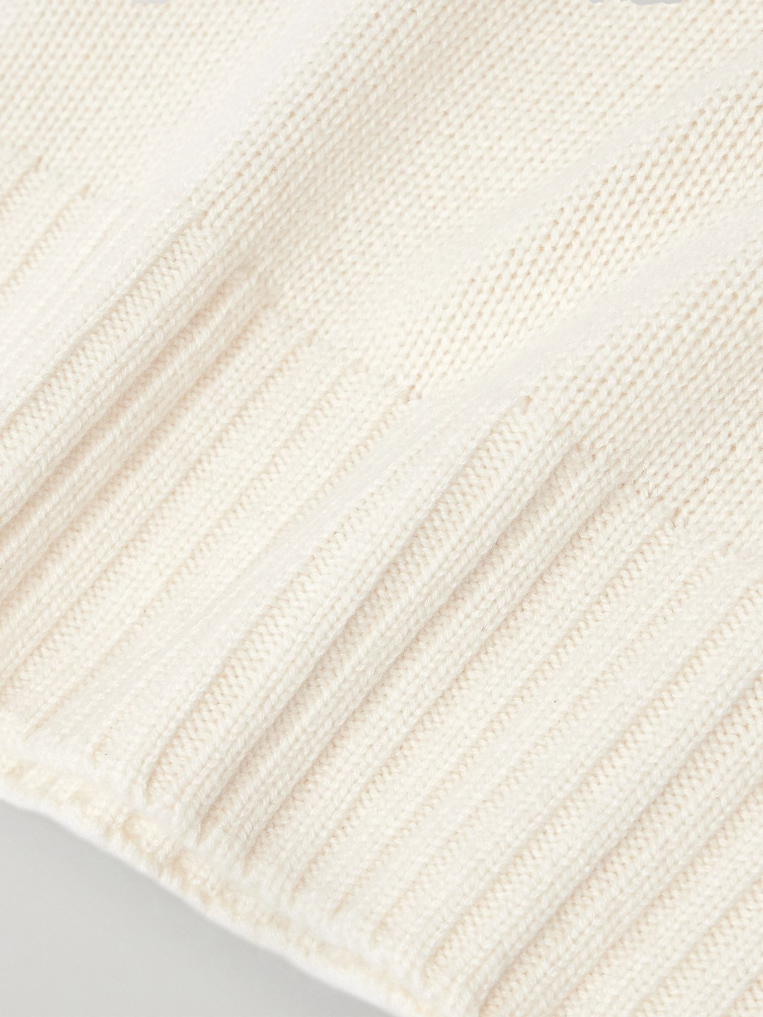 Cashmere Rollneck Sweater White - 5