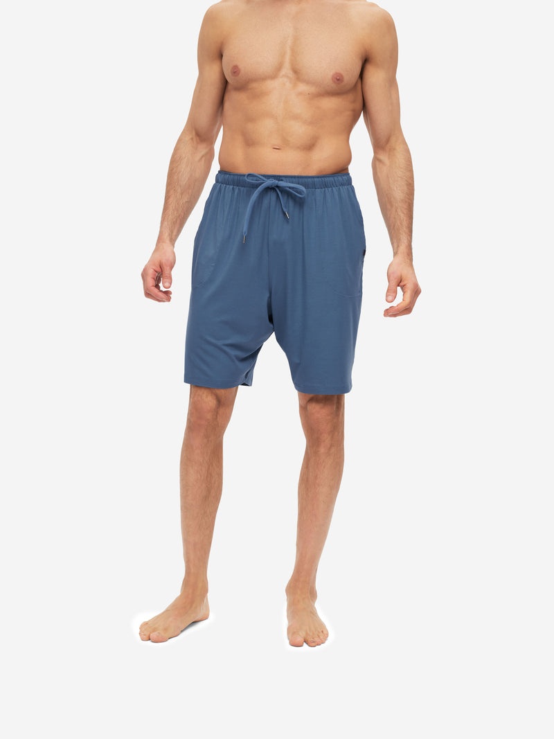 Men's Lounge Shorts Basel Micro Modal Stretch Storm Blue - 3