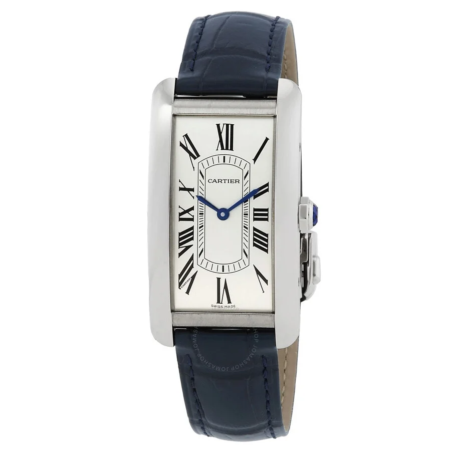 Cartier Tank Americaine Large Model Automatic Silver Dial Men's Watch WSTA0083 - 1