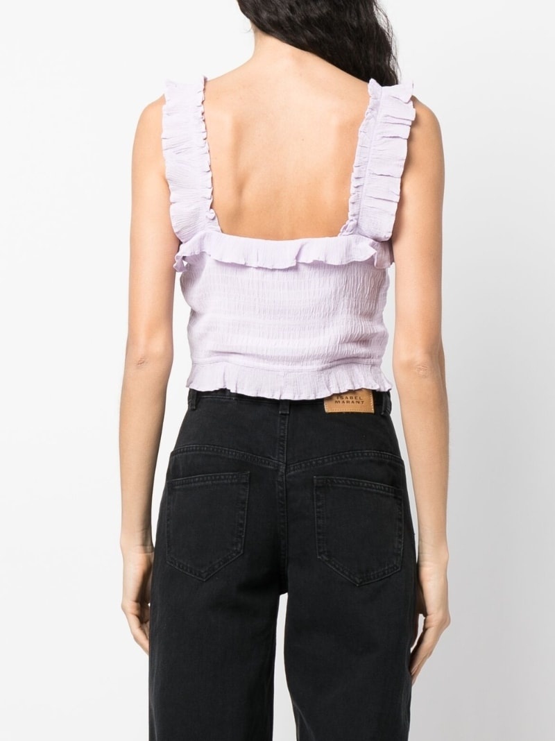 sleeveless cropped top - 4