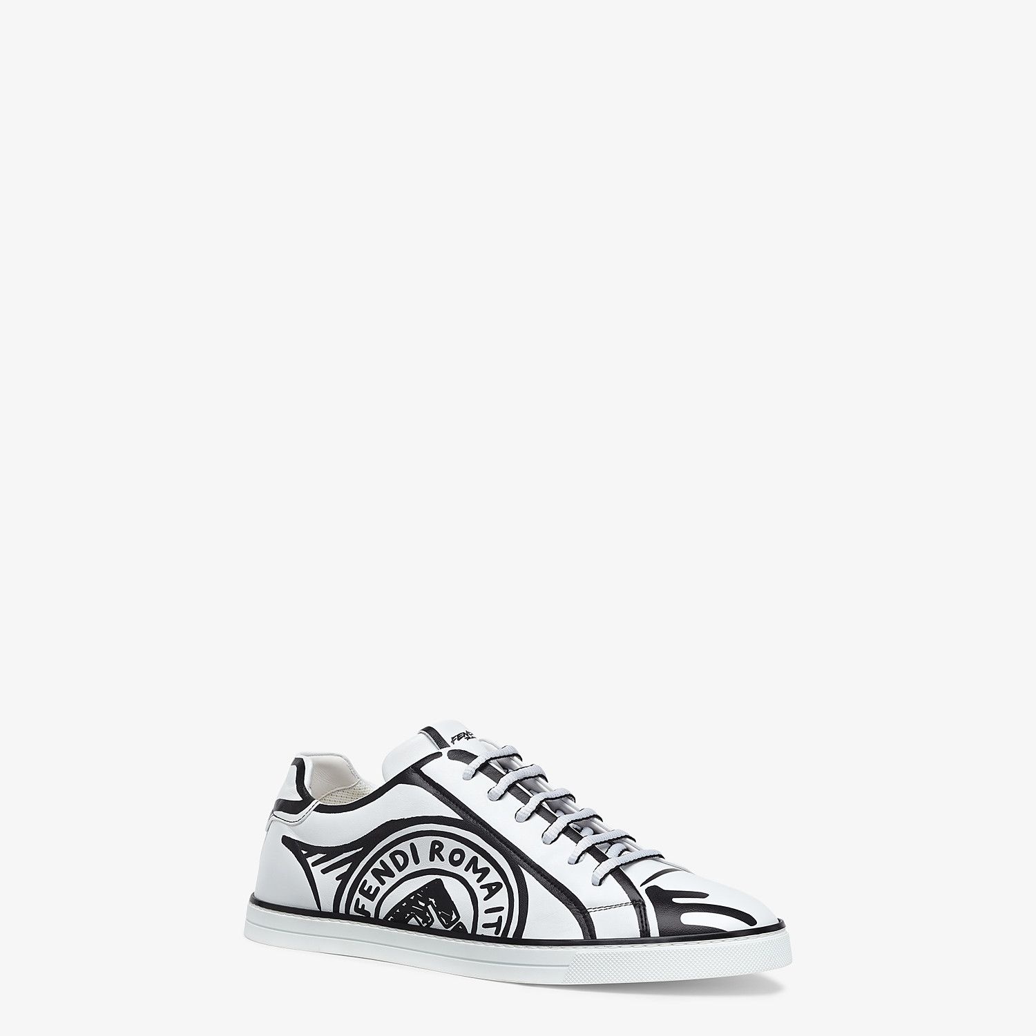 Fendi Roma Joshua Vides leather low-tops - 2