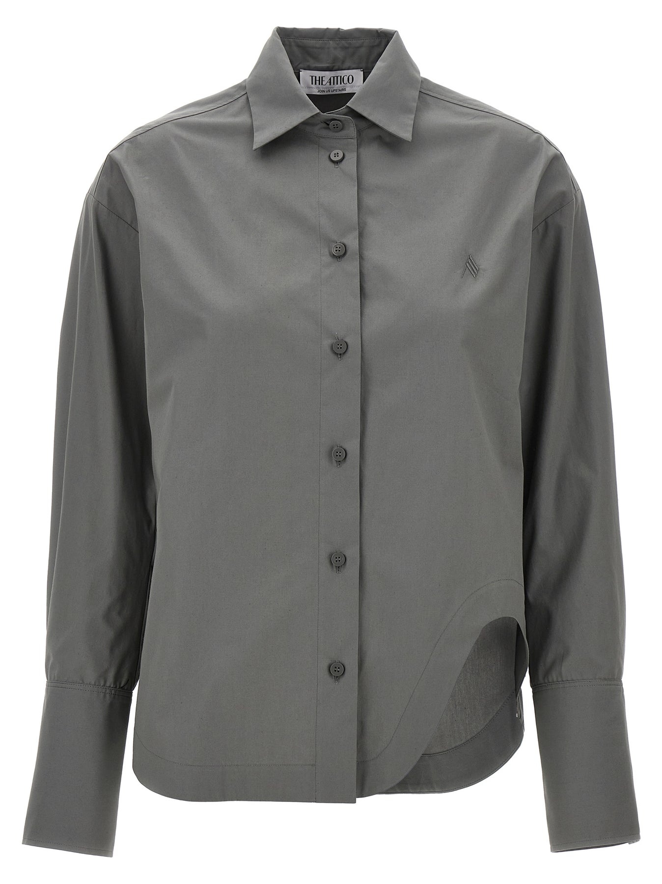 Tシャツ・カットソー THE ATTICO ELIZA SHIRT (248WCH14 W055 084 GREY MELANGE) Eliza'' grey shirt for Women | THE ATTICO®