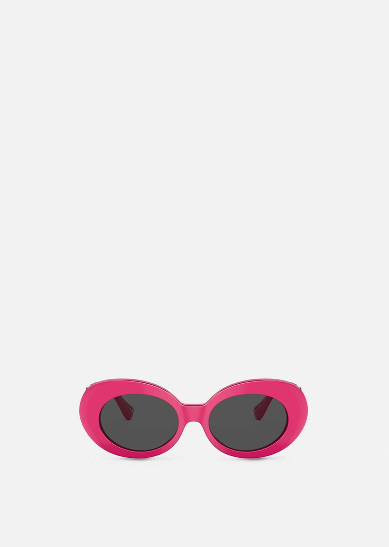 VERSACE Medusa Biggie Oval Sunglasses outlook