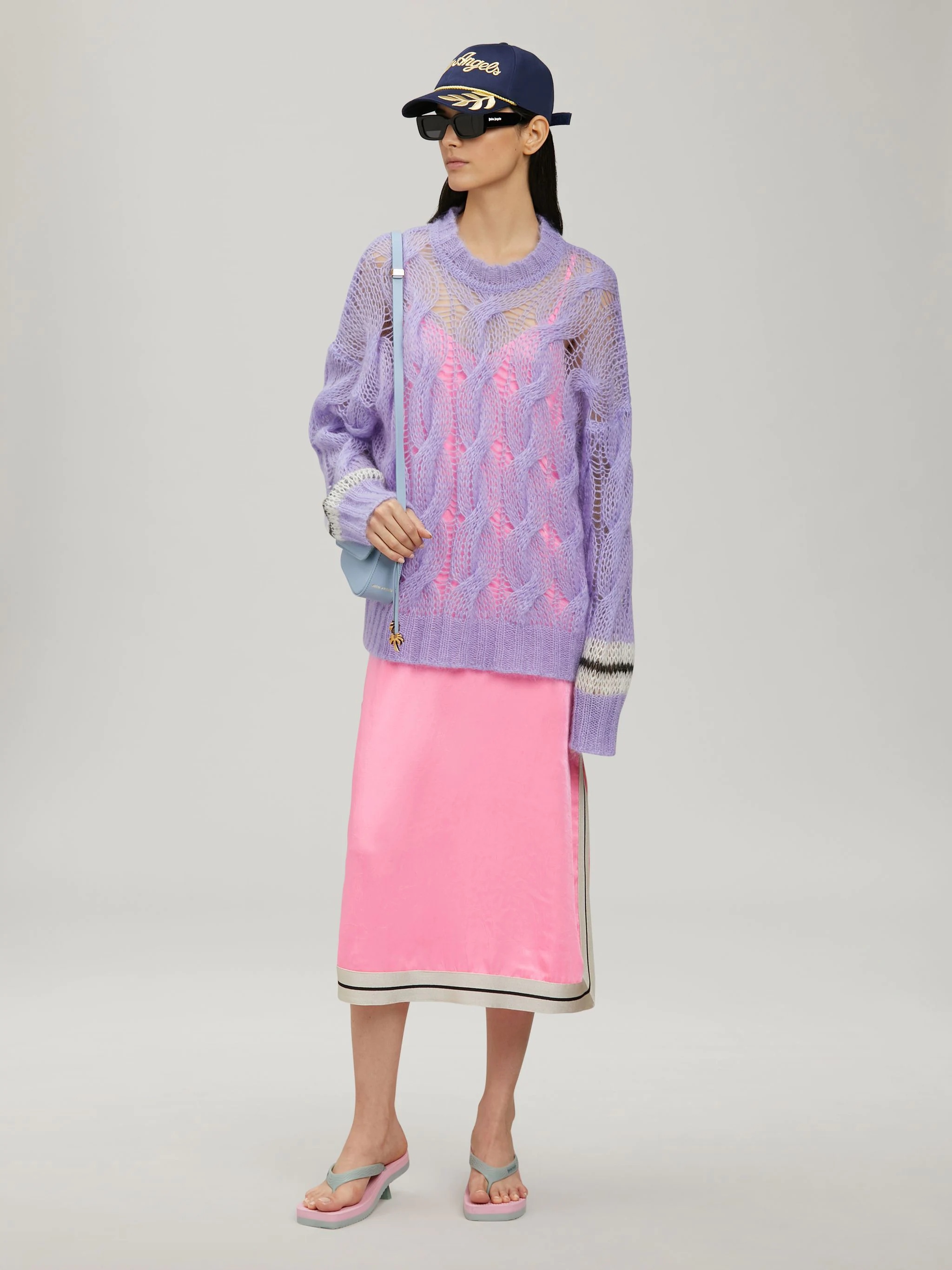 TRACK MOHAIR SWEATER - 2