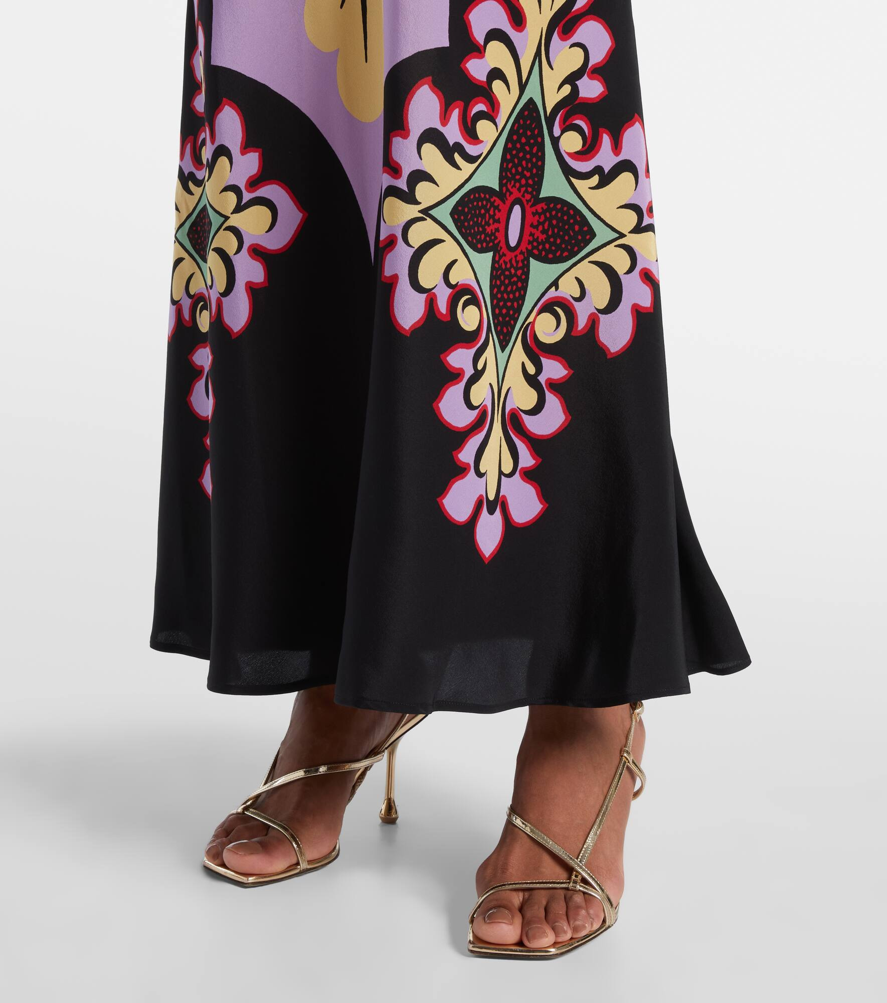 Marlene silk crêpe de chine maxi dress - 5