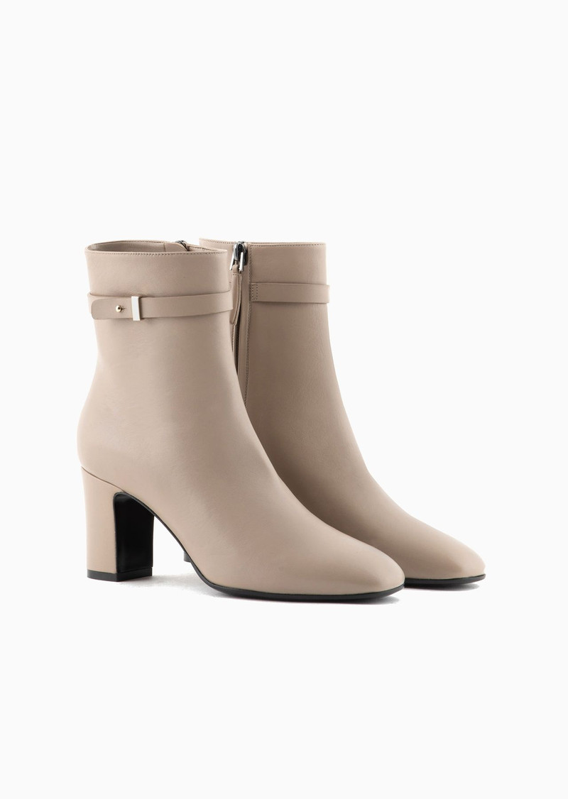 Nappa-leather heeled ankle boots 2