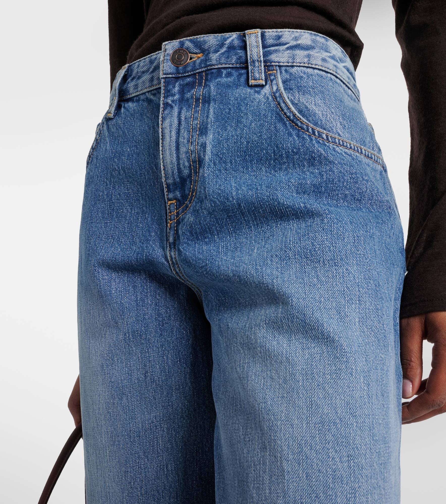 Eglitta low-rise wide-leg jeans - 4