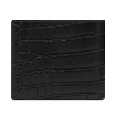 SAINT LAURENT Saint Laurent Logo Croc Leather Billfold Wallet outlook