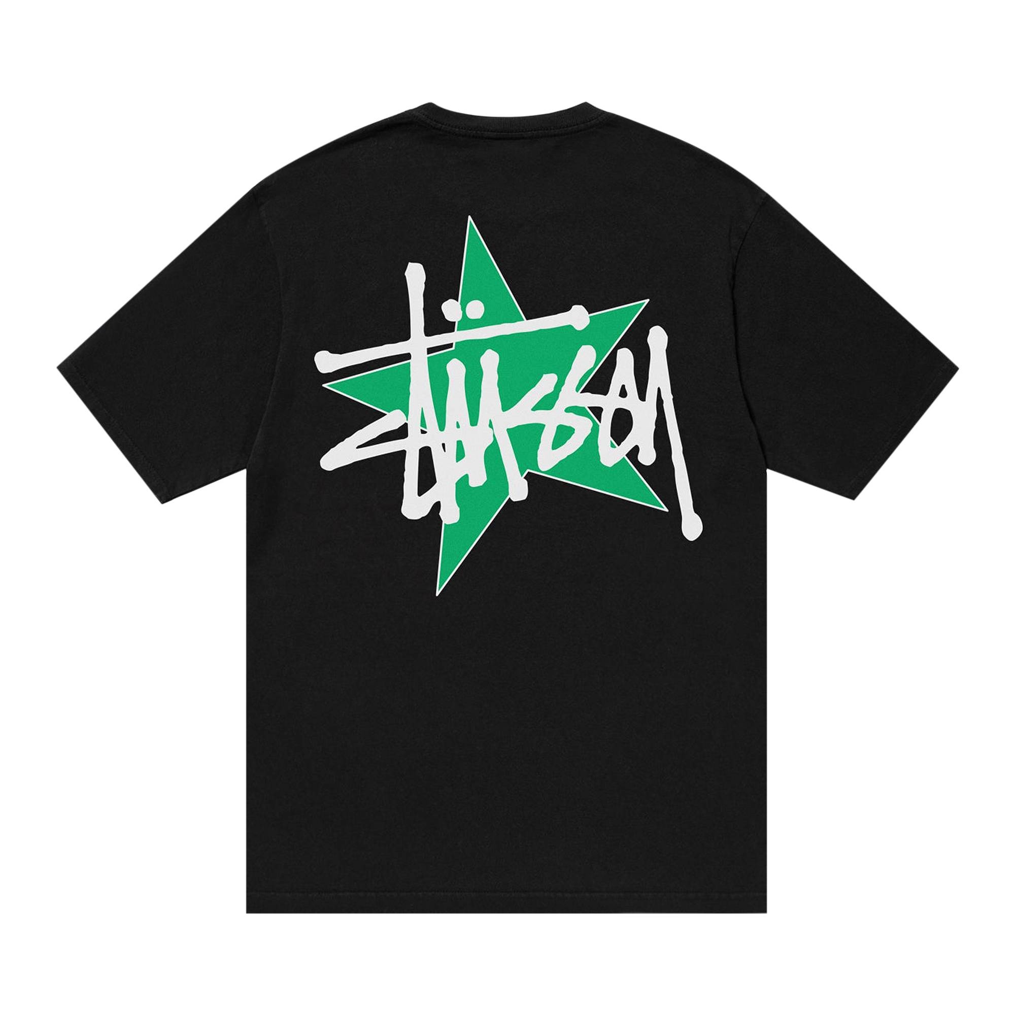 Stussy Star Tee Pigment Dyed 'Black' - 2