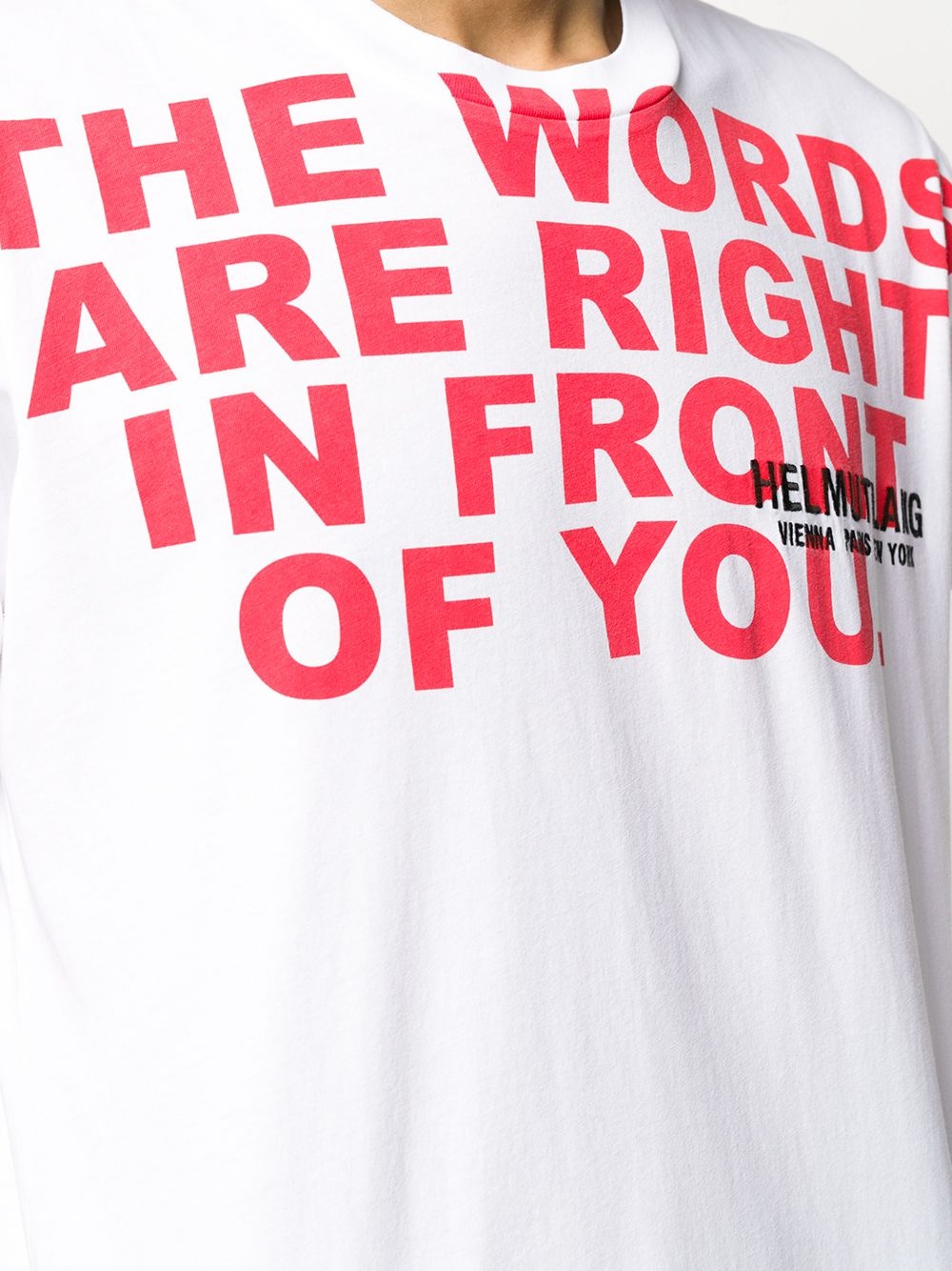 words print short sleeve T-shirt - 5