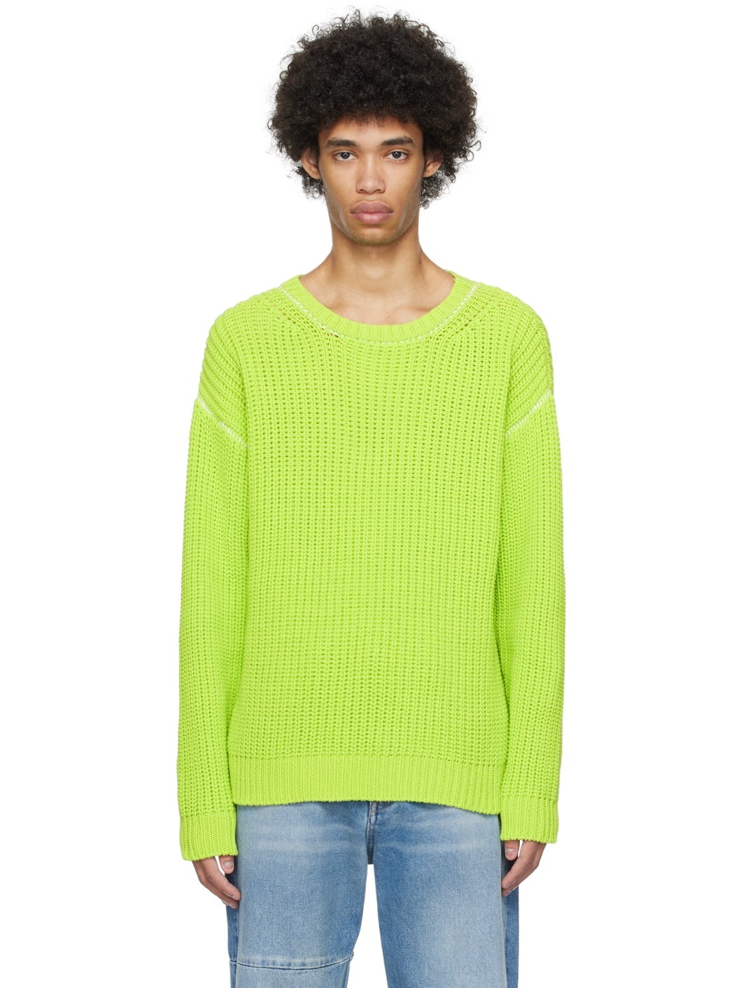 Green Crewneck Sweater - 1