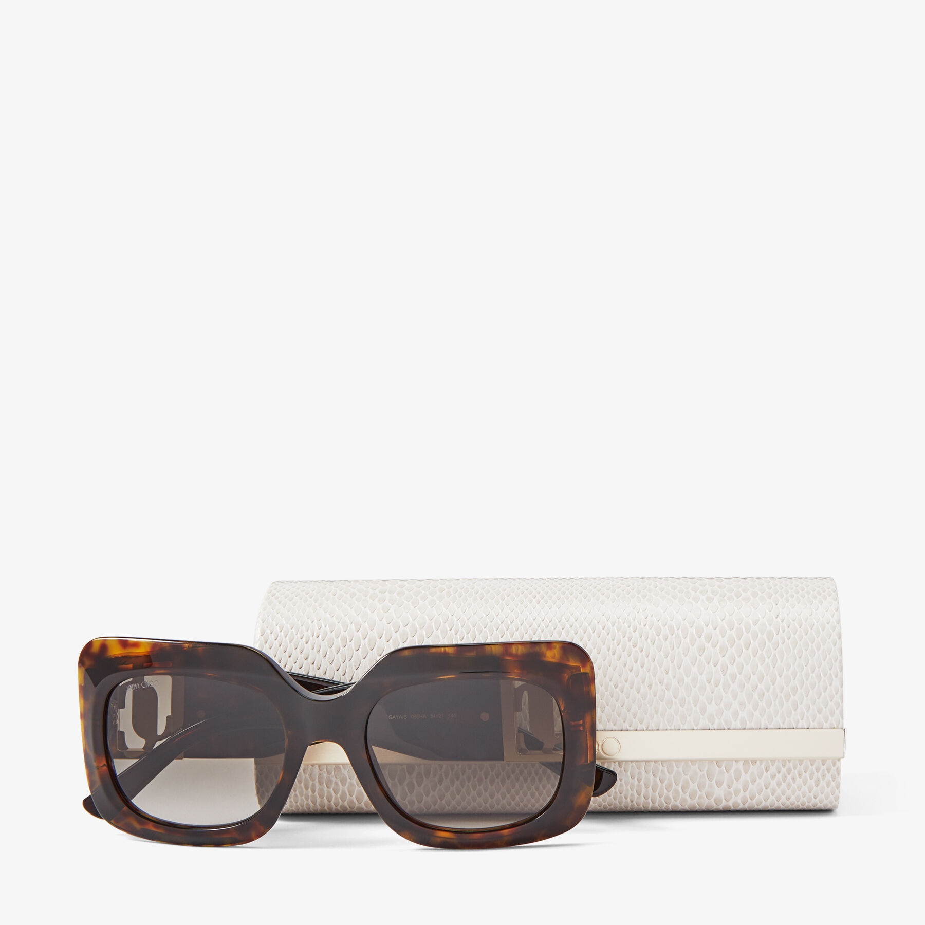 Gaya
Brown Havana Square Frame Sunglasses with JC Emblem - 4