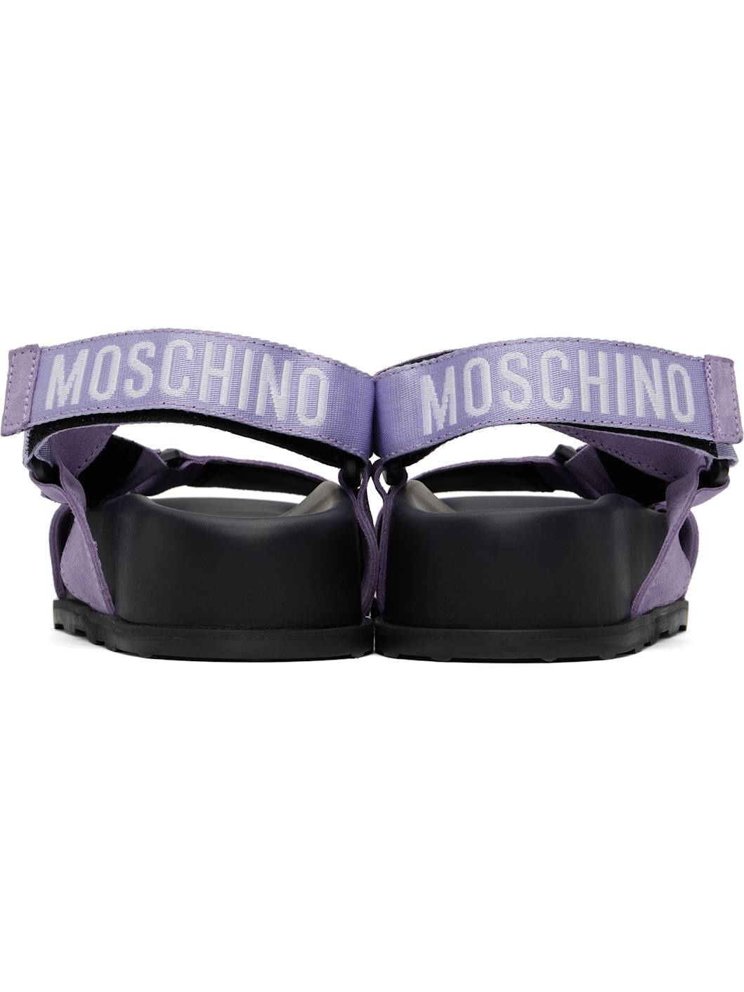 Purple & Black Sporty Sandals - 2