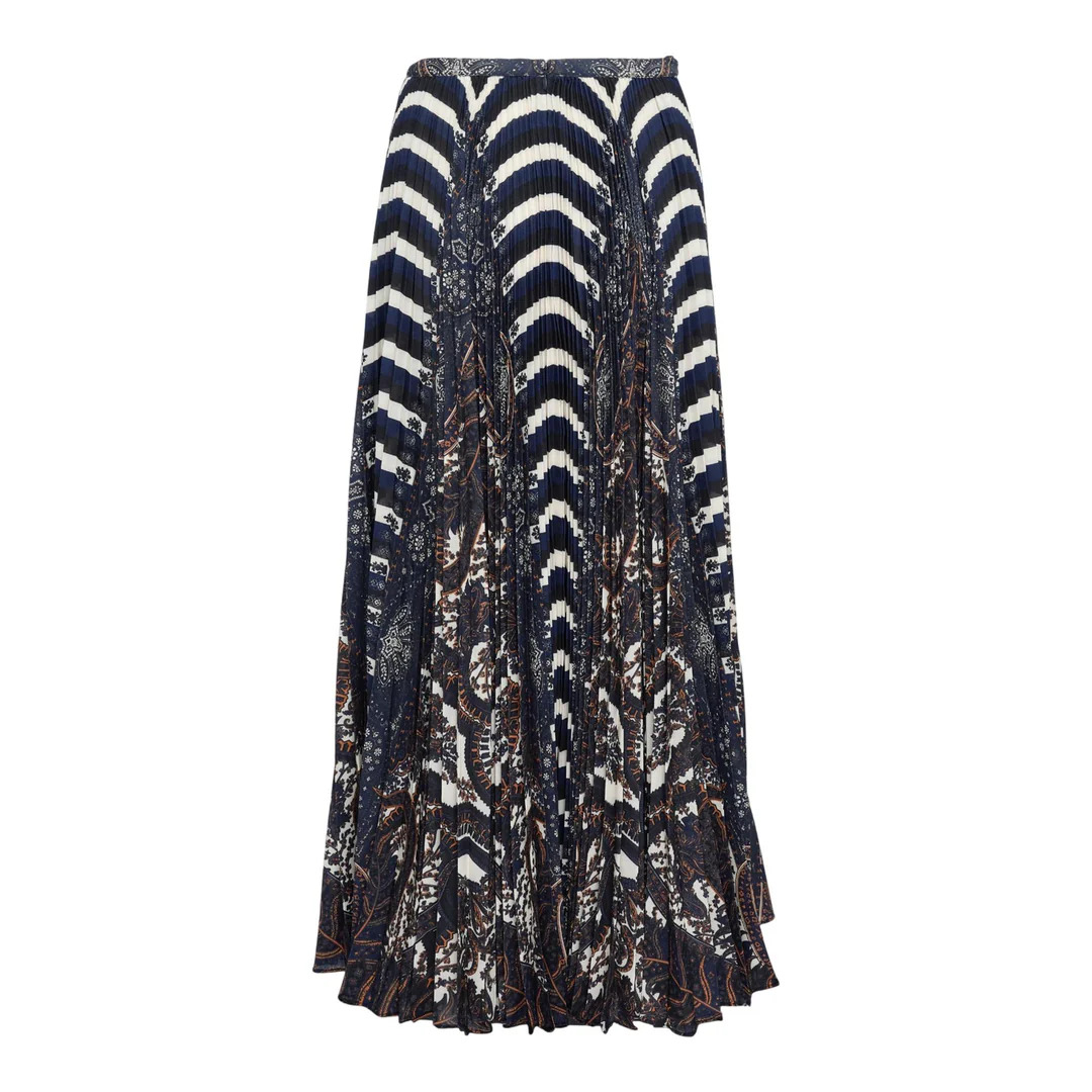 Shayna High Waist Pleated Midi Dress - 2