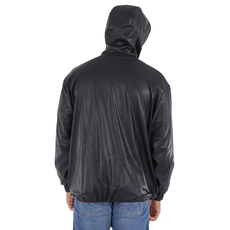 Emporio Armani Black Hooded Technical-jersey Blouson Jacket - 6