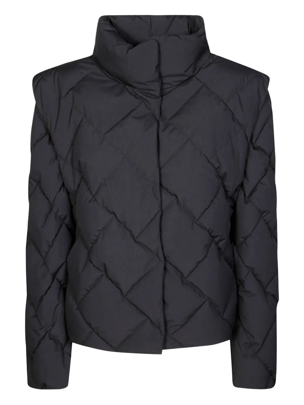 long-sleeves quilted puffer jacket - 1
