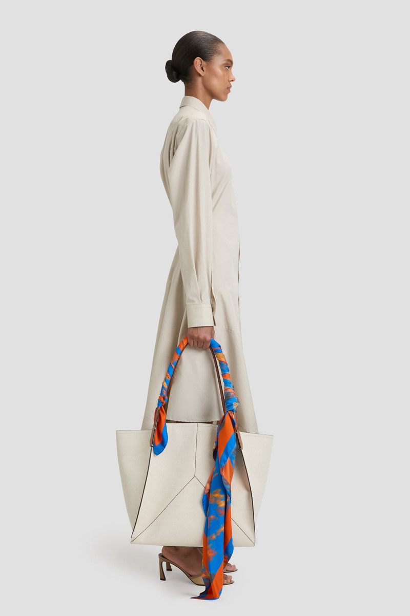 Foulard In Blue Abstract Floral Print 3