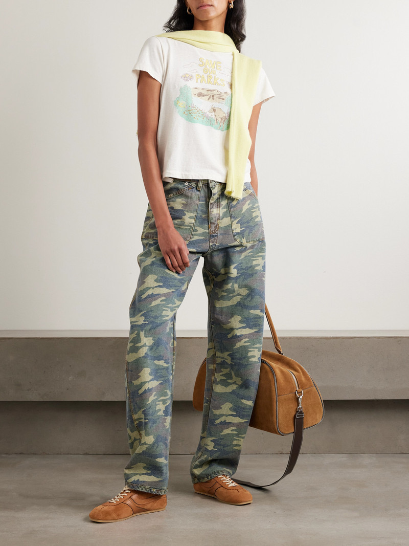 RE/DONE The Rewind Reversible High-rise Wide-leg Organic Jeans outlook