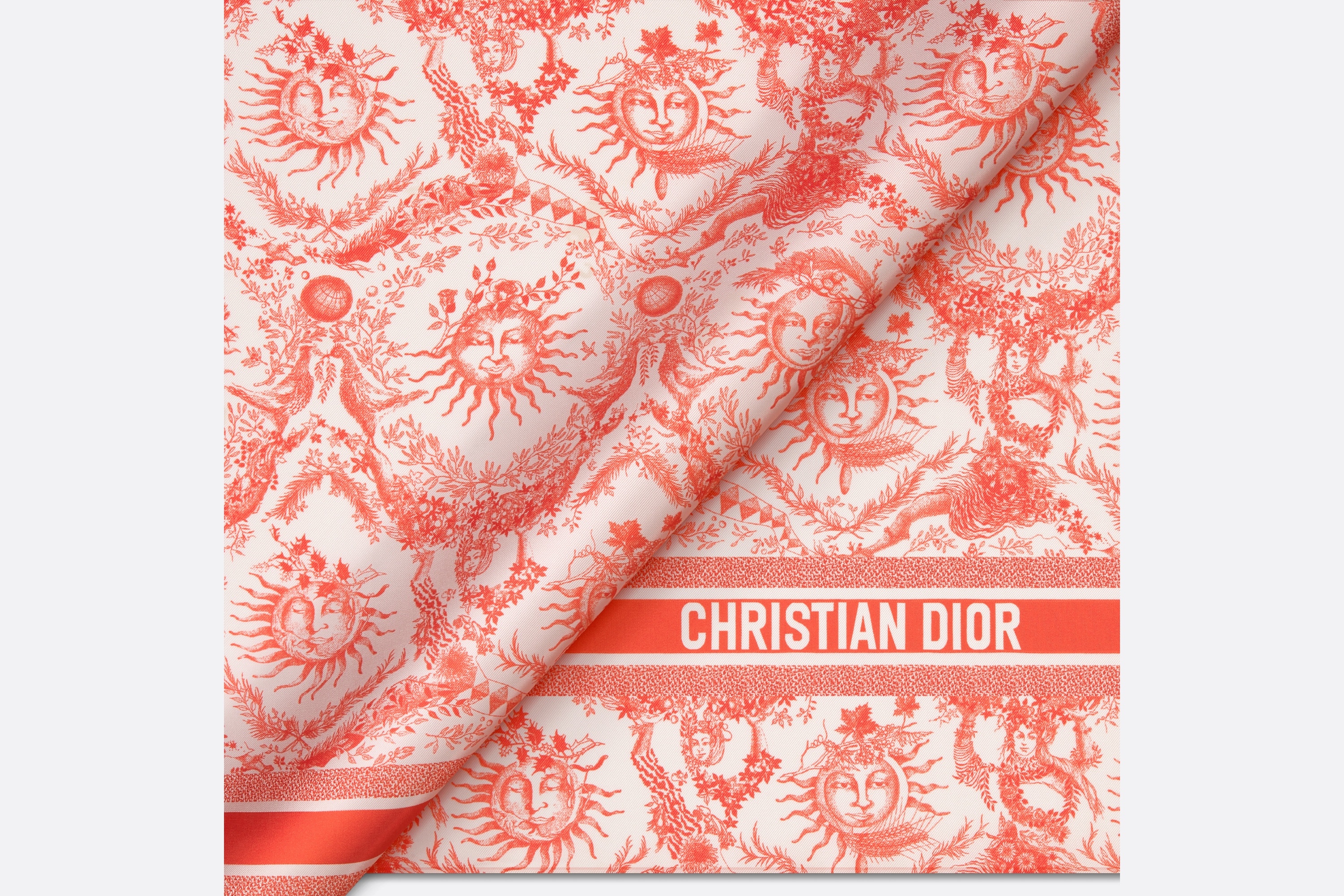Dioriviera Toile de Jouy Soleil 70 Square Scarf - 4