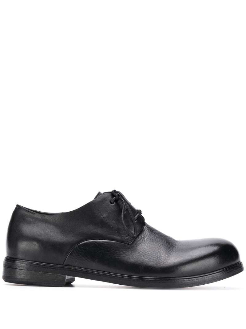 textured lace-up Derby shoes - 1