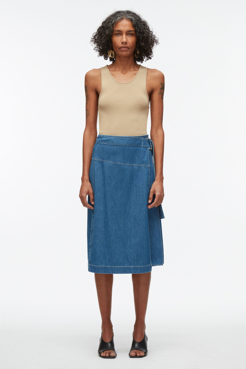 Chambray Wrap Skirt 6