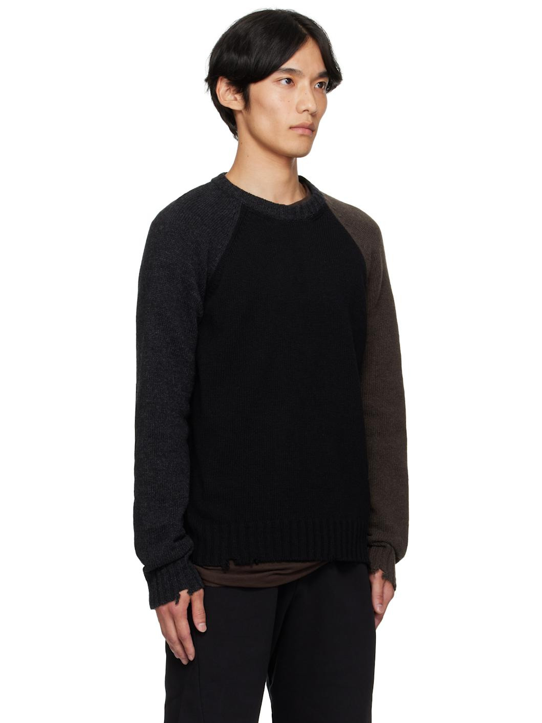 Black & Brown Crewneck Sweater - 2