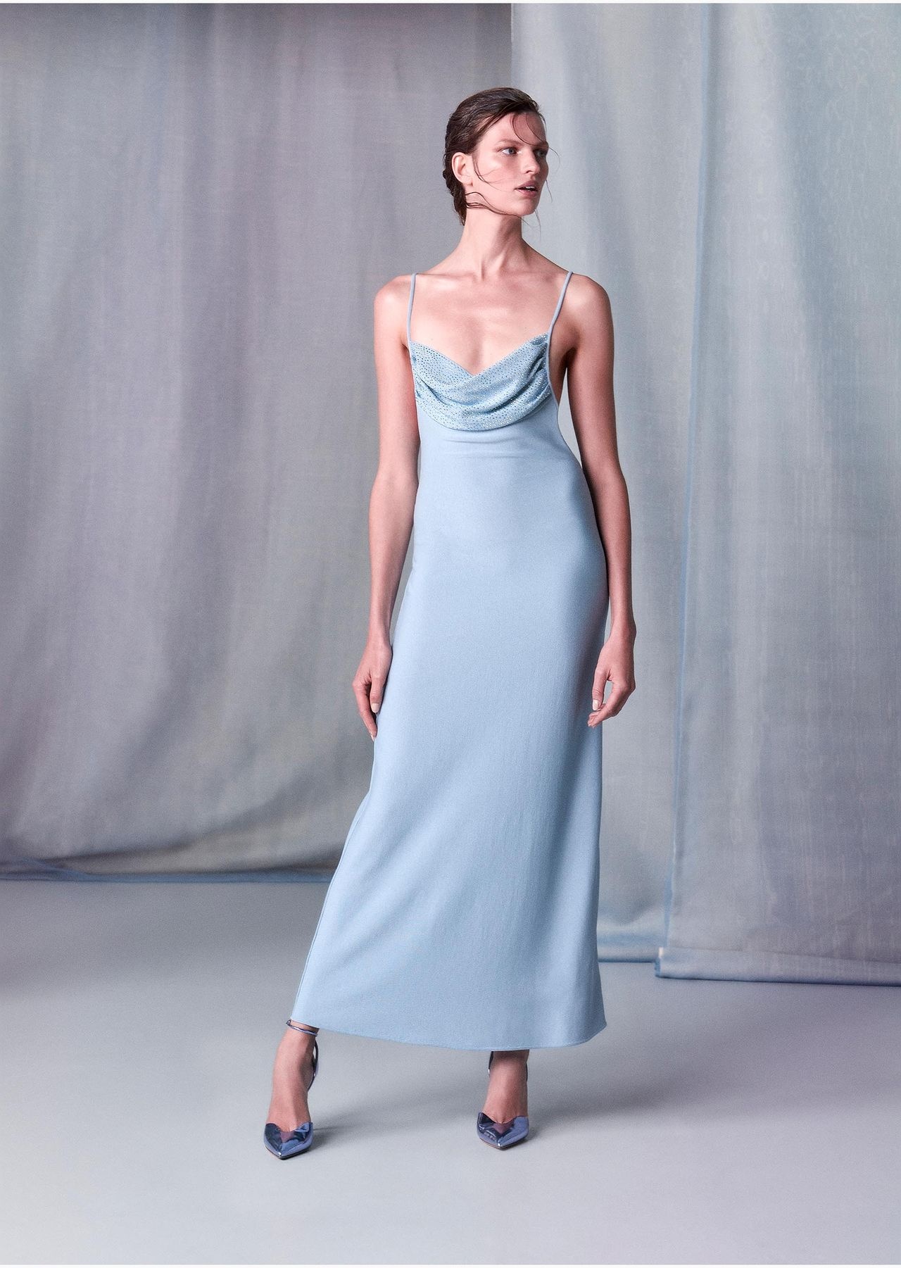 Bonded-viscose long dress - 6