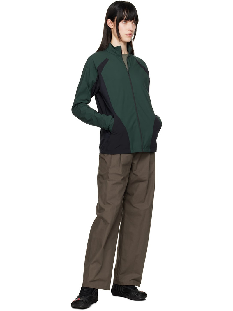 HYEIN SEO Brown Wide Beaded Belt Trousers outlook