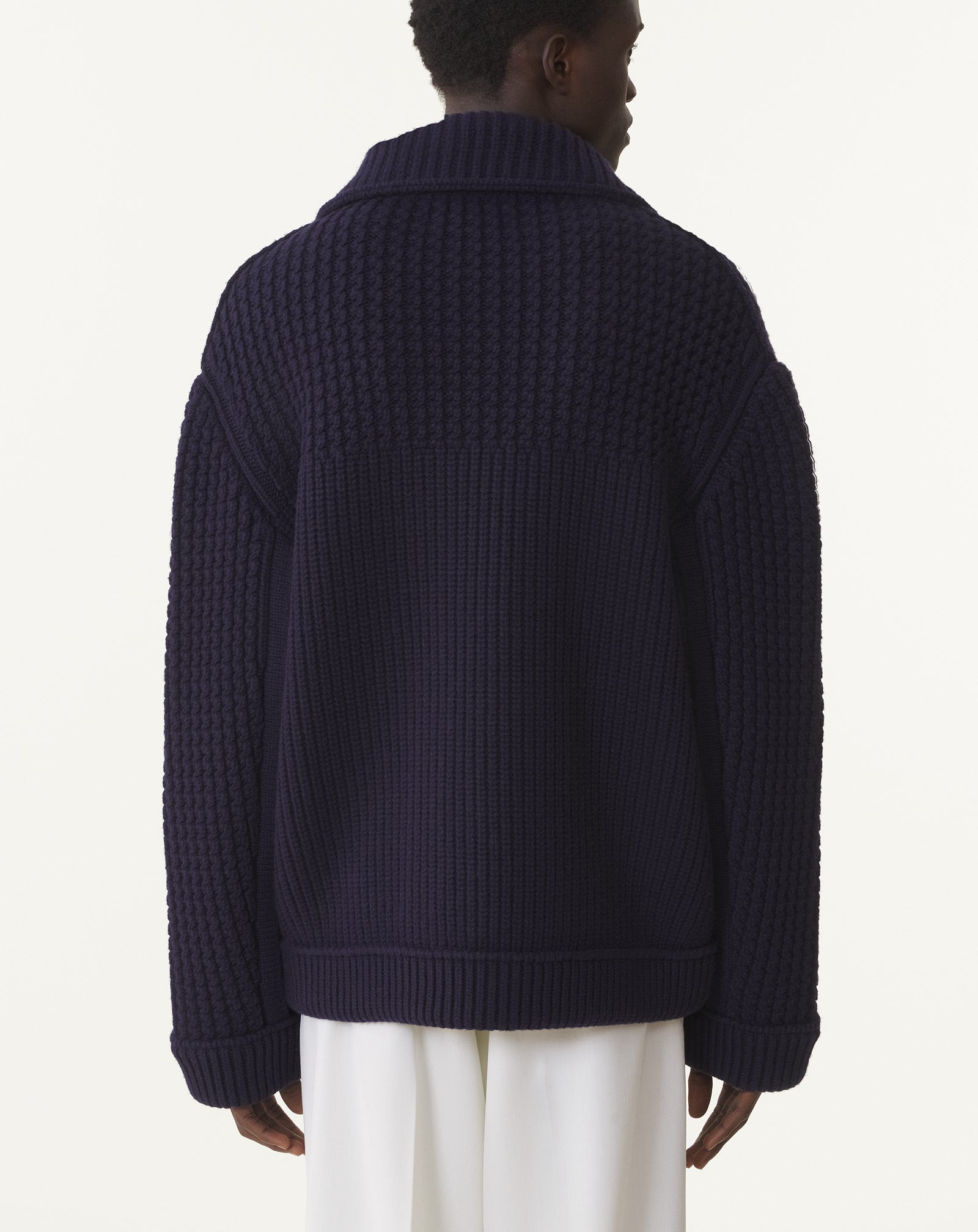 RELAXED-FIT WOOL PEACOAT - 4