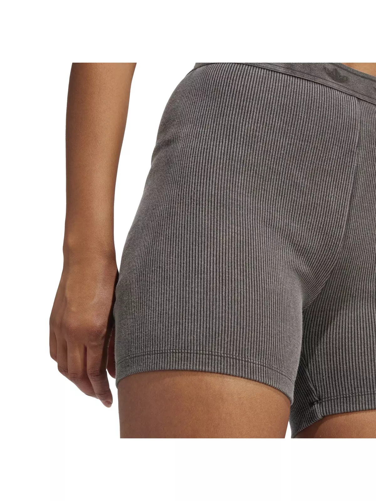 Originals Women's Ribbed Booty Shorts -Black - 4