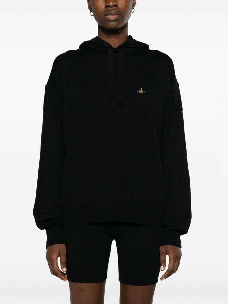 Vivienne Westwood Orb-embroidered hooded jumper outlook