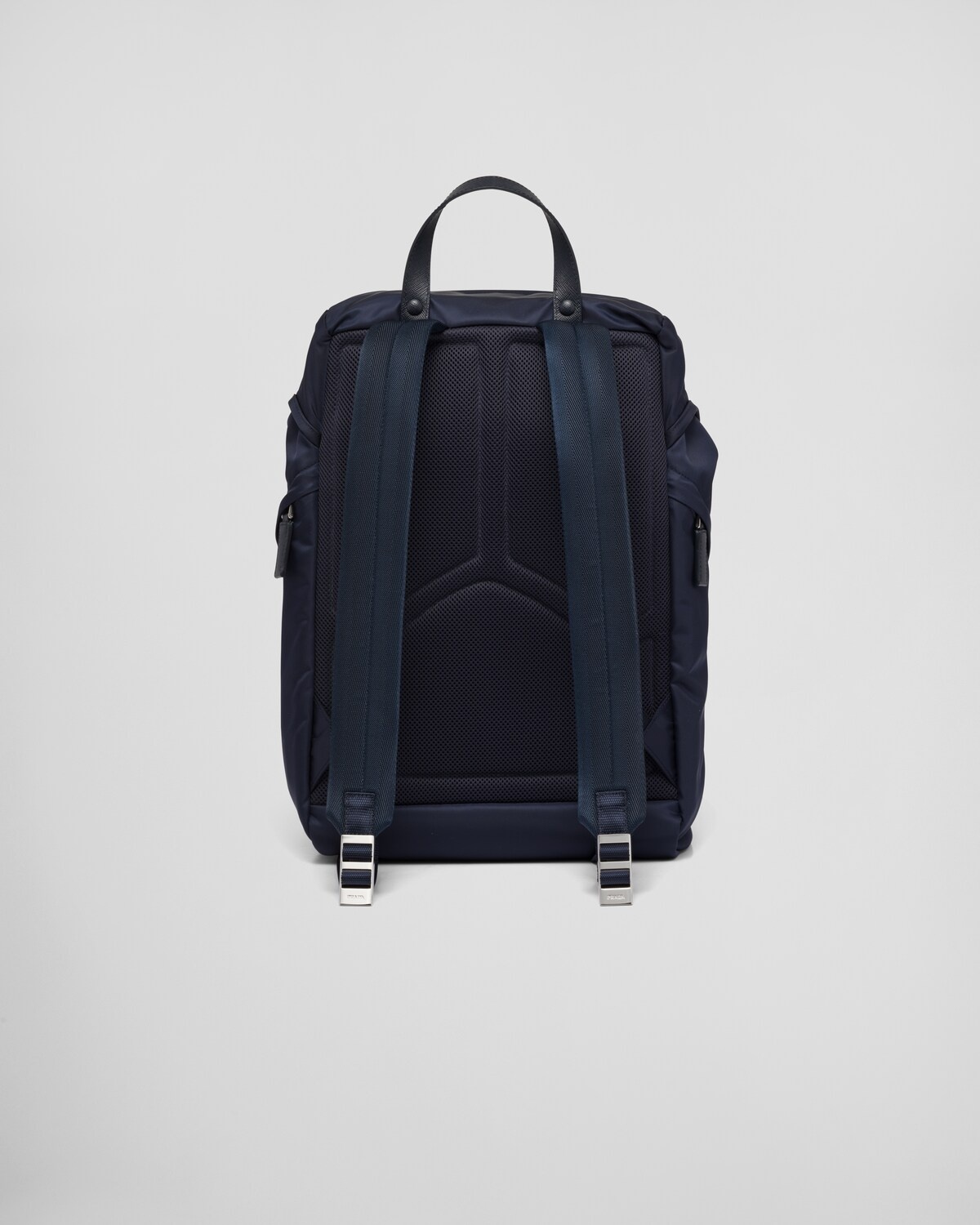 Re-Nylon and Saffiano leather backpack - 4