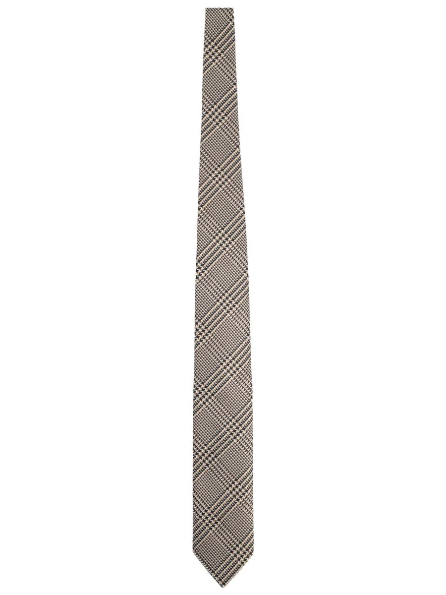 Tom Ford Men Printed Silk Tie - 1