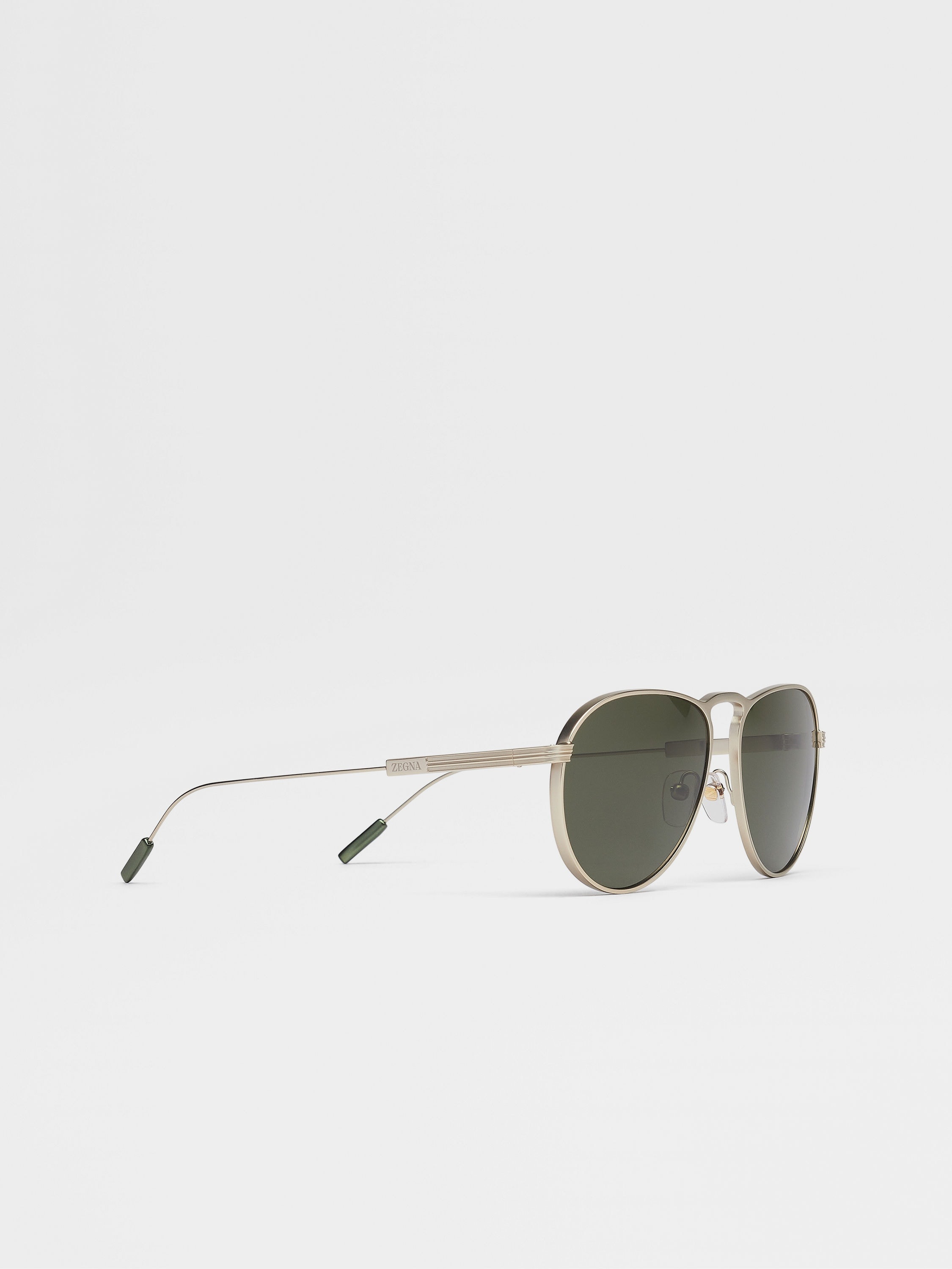 PALE GOLD METAL SUNGLASSES - 3