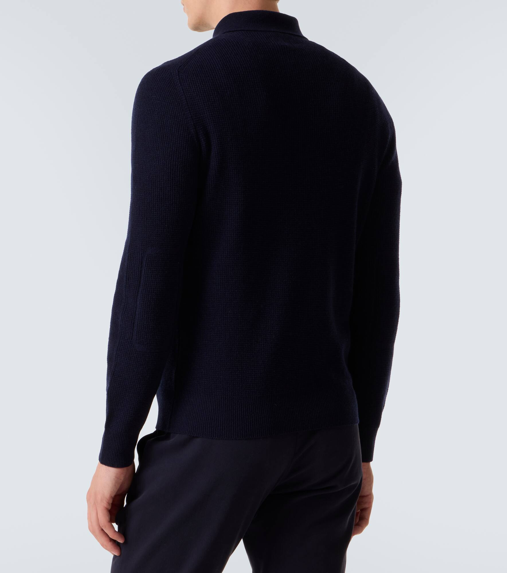 Wool and cashmere polo sweater - 4