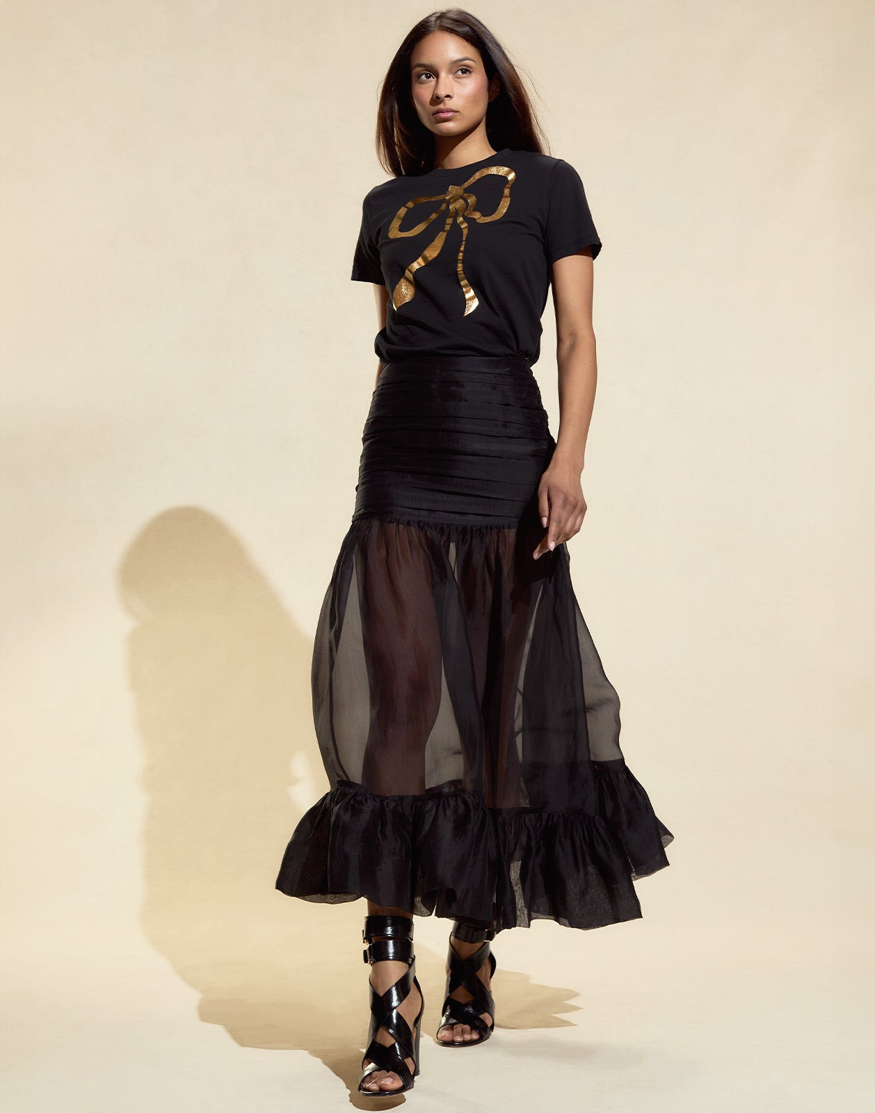 Metallic Bow Tee - 2