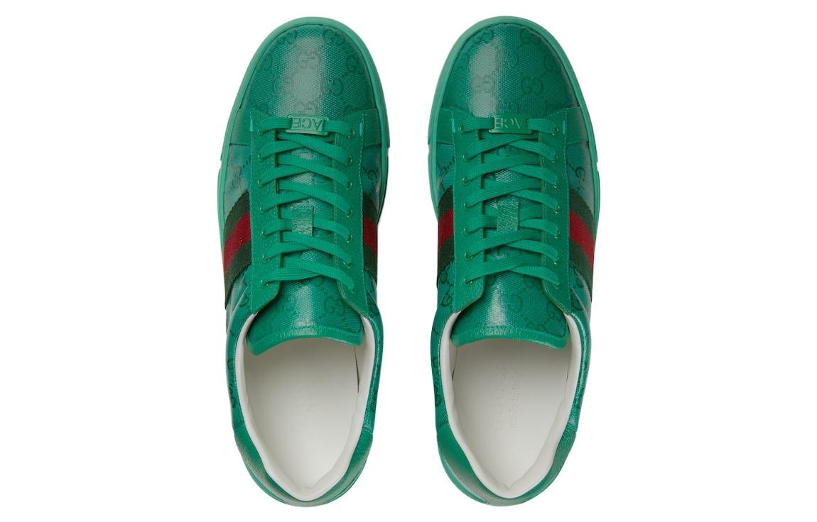 Gucci Ace GG Crystal canvas sneaker 'Green' 760775-FACRF-3751 - 4