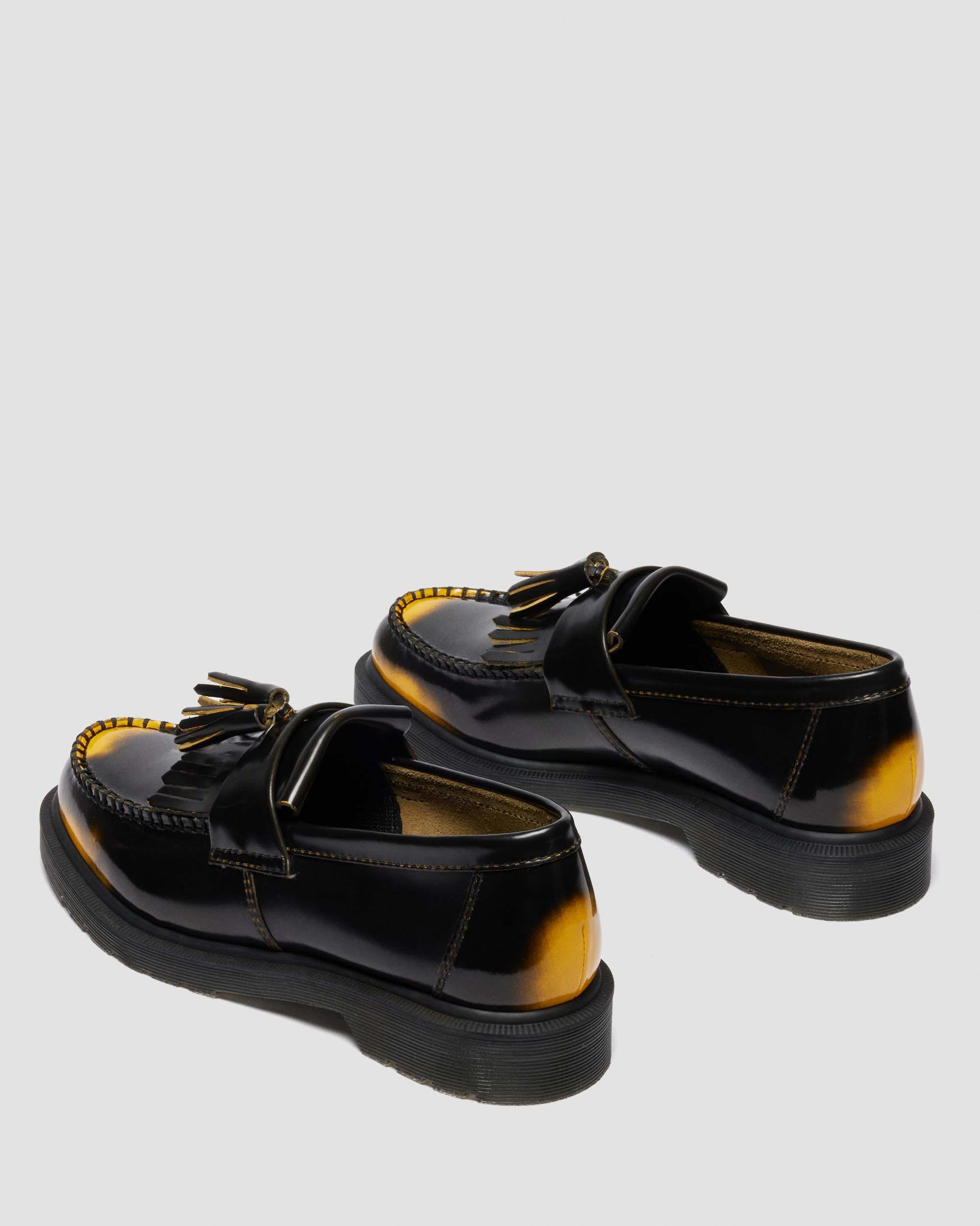 Adrian Arcadia Rub Off Leather Tassel Loafers - 9