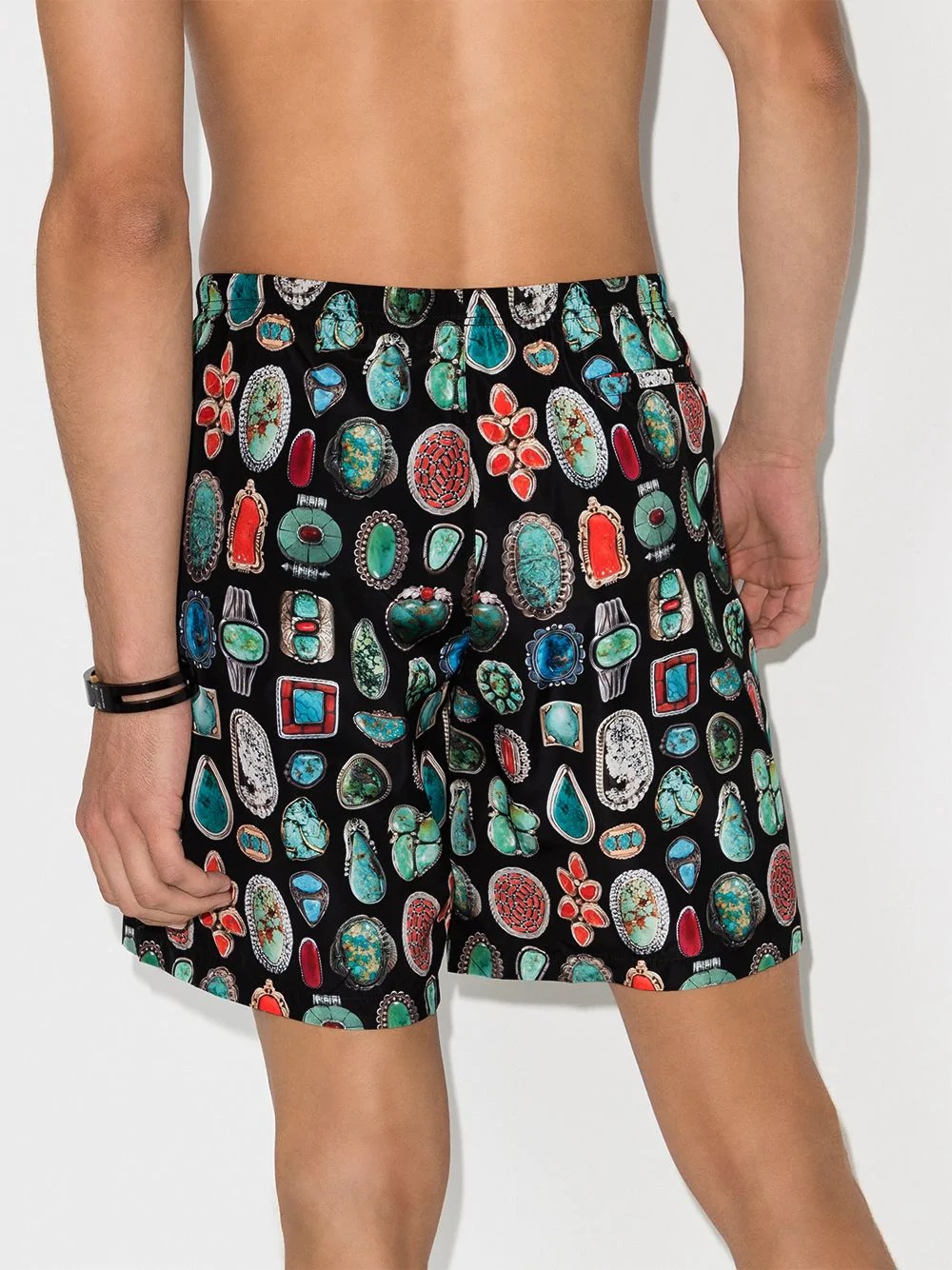 jewels print swim shorts - 3