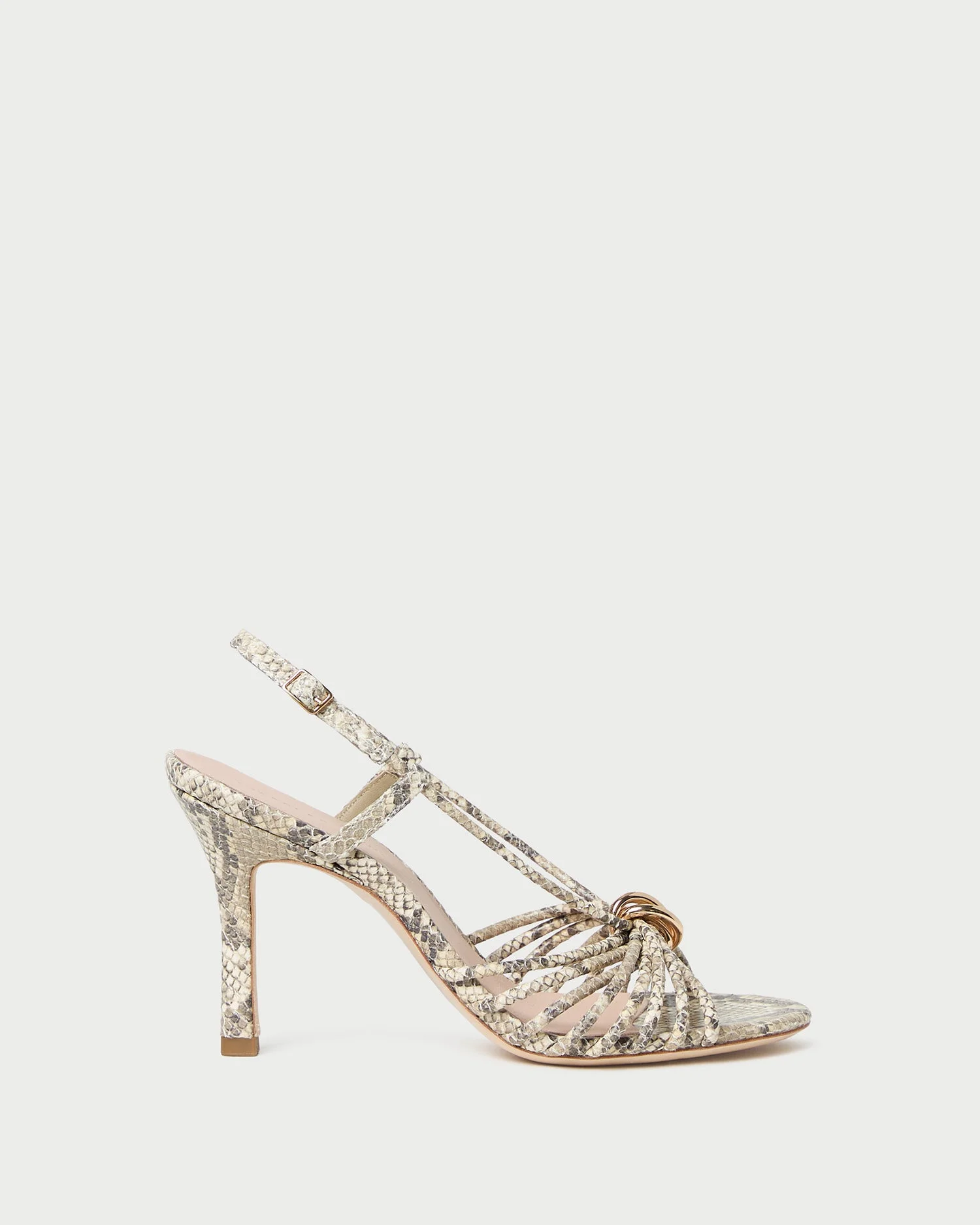 Mareka Snake Leather Heeled Sandal - 1