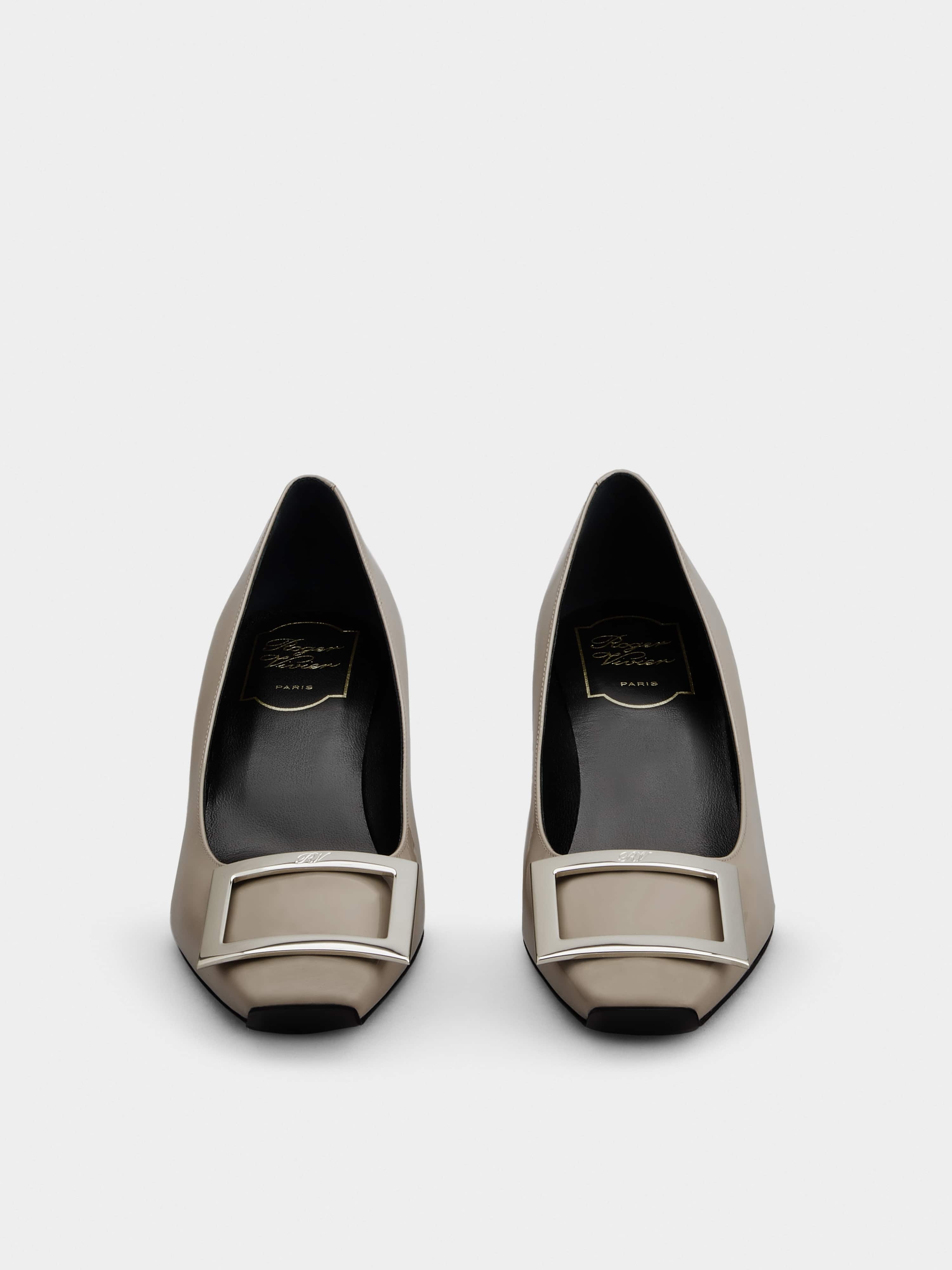 Trompette Metal Buckle Pumps in Patent Leather - 4