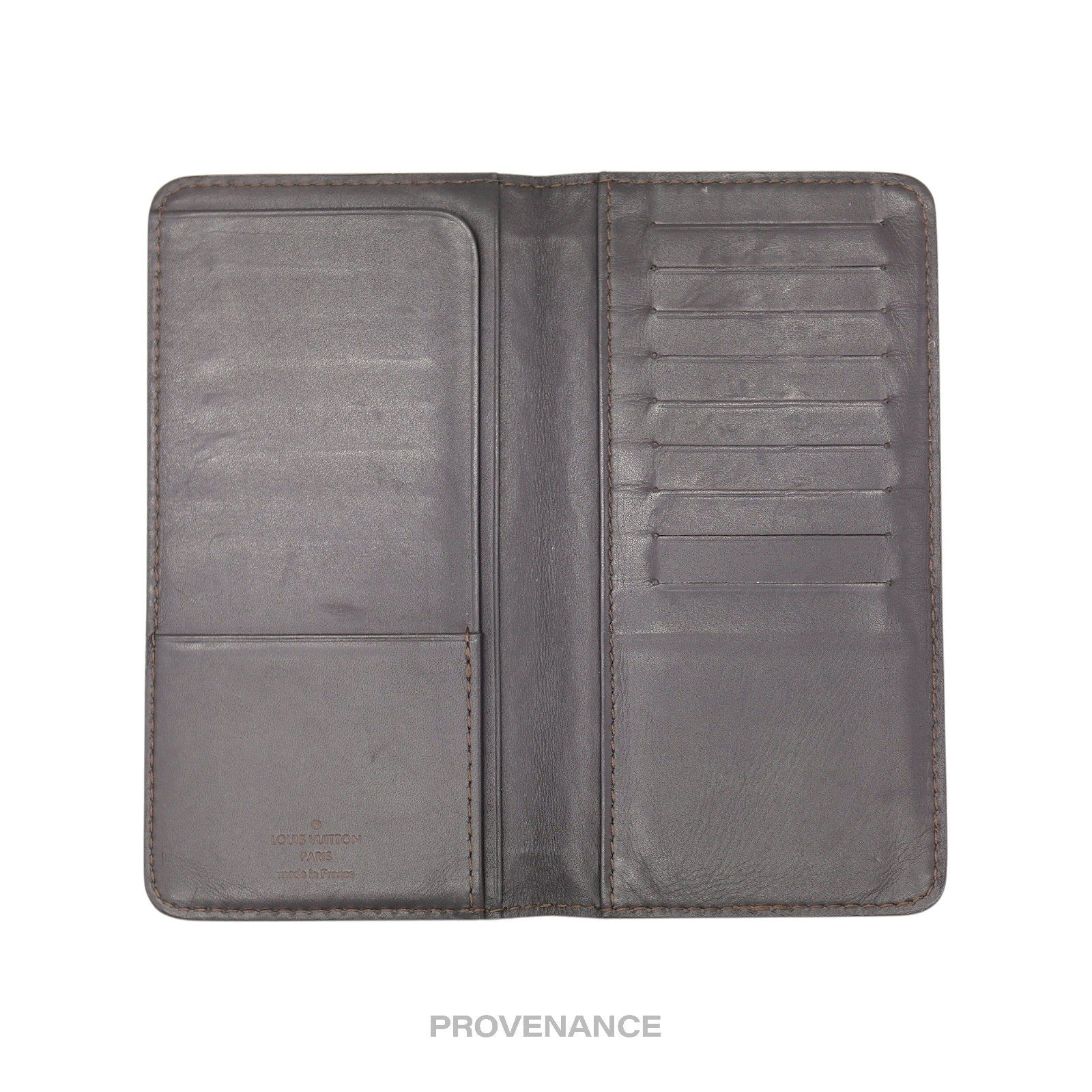 Louis Vuitton Long Wallet - Utah Brown Leather - 6