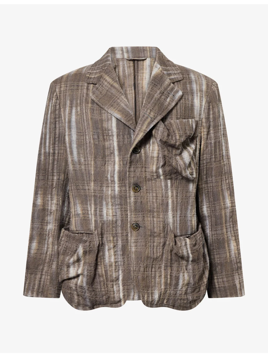 Achilles Wreck Check Wool Jacket - 1