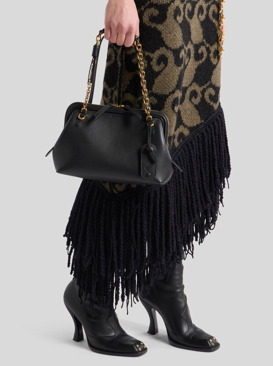 SMALL LEATHER DOC SHOULDER BAG - 2