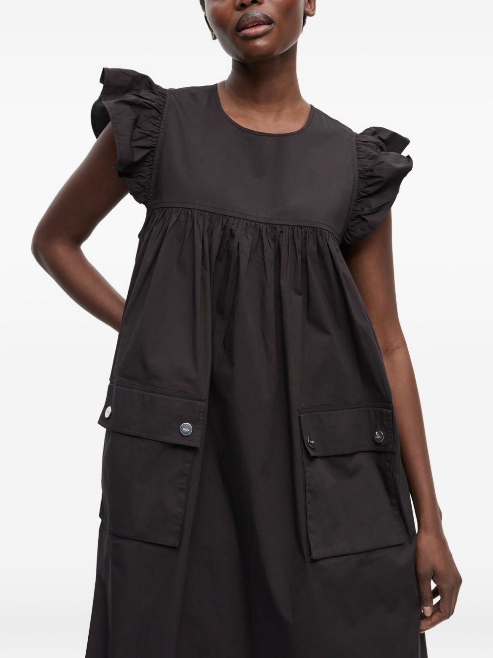 cargo-pocket midi dress - 4